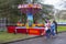 An infant`s carousel ride in use at the annual Spring Festival held in Ba