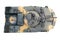 Infantry fighting vehicle top view on white isolated background. Tank