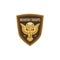 Infantry troops military chevron, squad with eagle