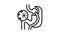 infection bariatric line icon animation