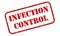 Infection Control Rubber Stamp Vector