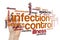 Infection control word cloud concept