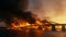 Inferno on the Horizon: Kerch Bridge Engulfed in Devastating Flames