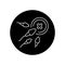 Infertility black glyph icon. Pictogram for web page, mobile app, promo. Editable stroke.