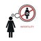infertility sad woman think about baby womens health pictogram