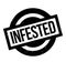 Infested rubber stamp