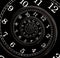 Infinite clock spiral droste effect abstract background