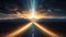 Infinite Horizons: Sunset Road Stretching Beyond. Generative AI