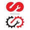 Infinite and Industrial logo.Infinite repair logo elements