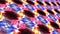 Infinite loop colorful glow neon digital graphic art pattern texture matrix tile