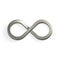 Infinite Silver Symbol. 3D Render Illustration