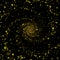 Infinite spiral cosmic stardust whirl