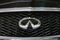 Infiniti metallic logo closeup on the Infiniti car