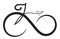 Infinity bike icon logo design element