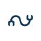 Infinity blue line service tools repair industry logo design