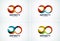 Infinity company logo icon set