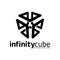 Infinity cube logo vector