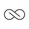Infinity, endless, eternal line icon