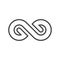 Infinity, endless, eternal line icon