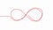 Infinity eternity symbol in variations set design with hand drawn doodle style