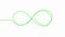 Infinity eternity symbol in variations set design with hand drawn doodle style