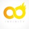 Infinity fiery logo.