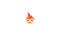 Infinity fire burn  Logo Icon  in flat Design vector illustration vector template