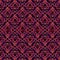 Infinity Geometric damask design for Mirror Pattern. Pattern mirrored repeat for background. Generative AI