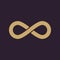 The infinity icon. Infinity symbol. Flat