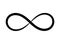 Infinity icon symbol sign