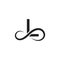 Infinity letter l logo vector black color