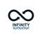 Infinity Loop vector symbol, conceptual logo special design.