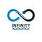 Infinity Loop vector symbol, conceptual logo special design.