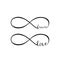 Infinity love and forever symbol.