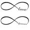 Infinity love and forever symbol