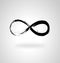 Infinity love and forever symbol.Infinity symbol grunge brush stroke.