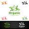 Infinity Natural and Organic Logo design for Herbal, Ecology, Health, Yoga, Food, or Farm Concept