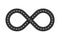 Infinity road loop icon. Infinity symbol. Figure 8 Traffic Loop. Race track sign or logo.