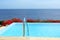 The infinity sea view swimming pool with jacuzzi