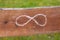 Infinity sign on a board