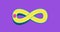 Infinity sign seamless loop 2D animation. Infinity symbol loading animation. Endless Infinity icon animation with moving