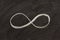 Infinity symbol on blackboard