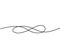 Infinity symbol. Continuous line drawing icon