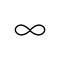 Infinity symbol icons vector illustration. Unlimited, limitless symbol, sign. Infinity icon