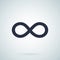 Infinity - Vector icon. Endless symbol illustration