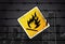 Inflammable Street Sign