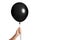 a Inflatable black balloon, photo on the white background