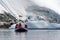 Inflatable boat from an Antarctic cruise ship
