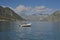 Inflatable Boat, Kotor, Montenegro, Water, Reflection, Mountain Range, Bay, Outboard Motor, Clouds, Blue Sky, Nautical, Anchored,