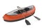Inflatable kayak canoe isolated